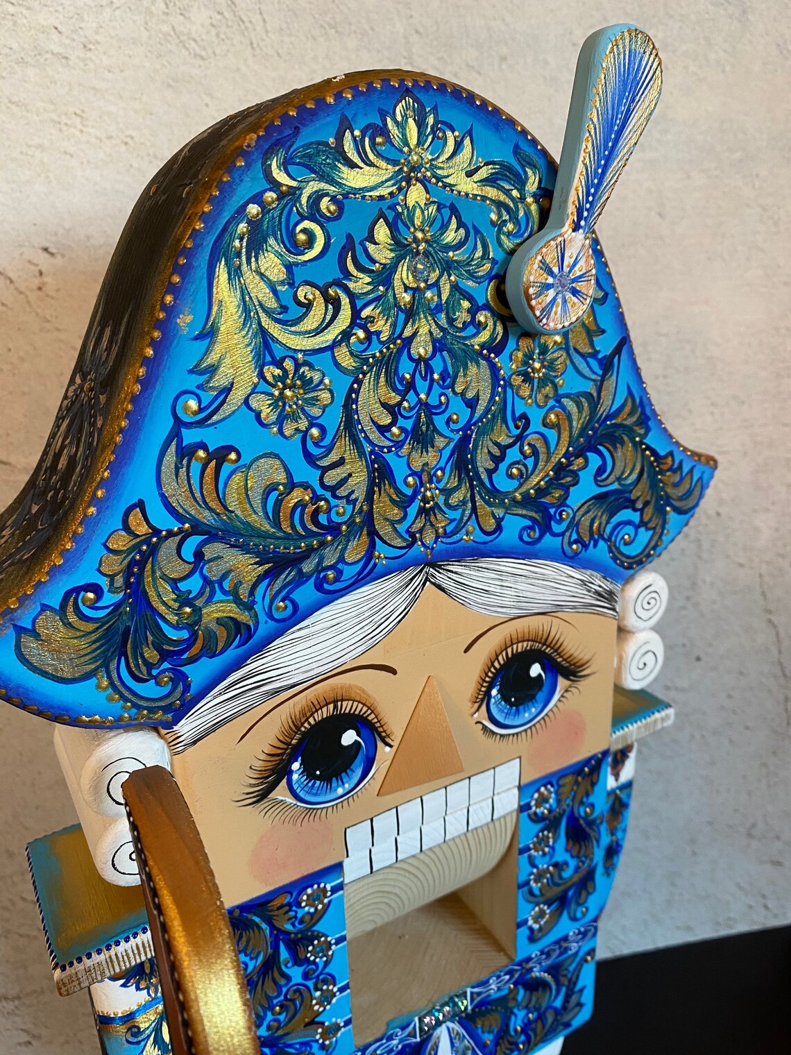 Wooden Giant Nutcracker Russian Doll Nutcracker Christmas Etsy