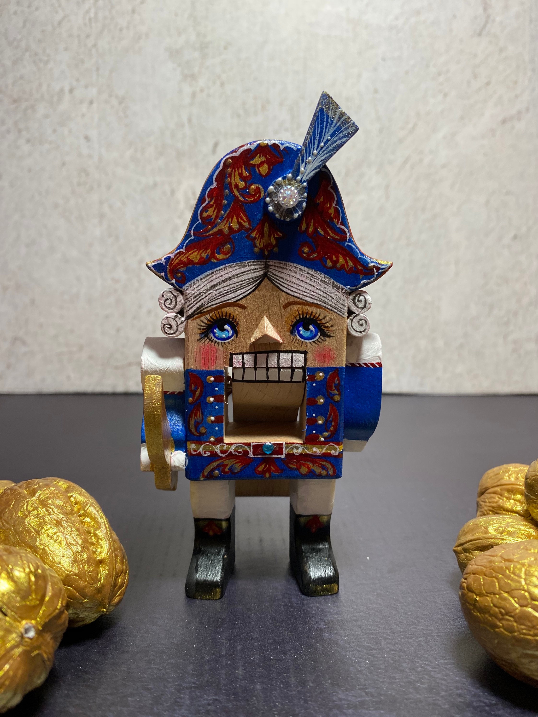 Nutcracker Soldier Wooden Russian Doll Nutcracker Ornaments Etsy