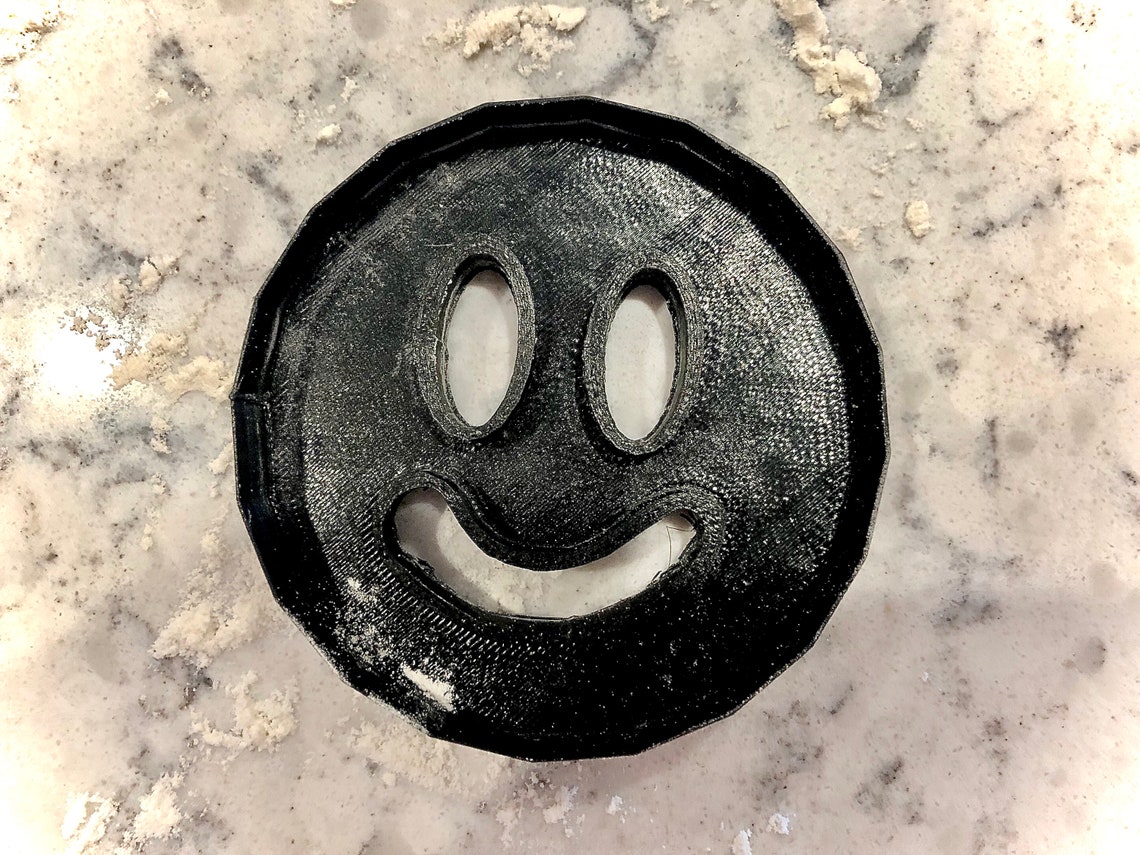 Smiley Face Cookie Cutter Etsy