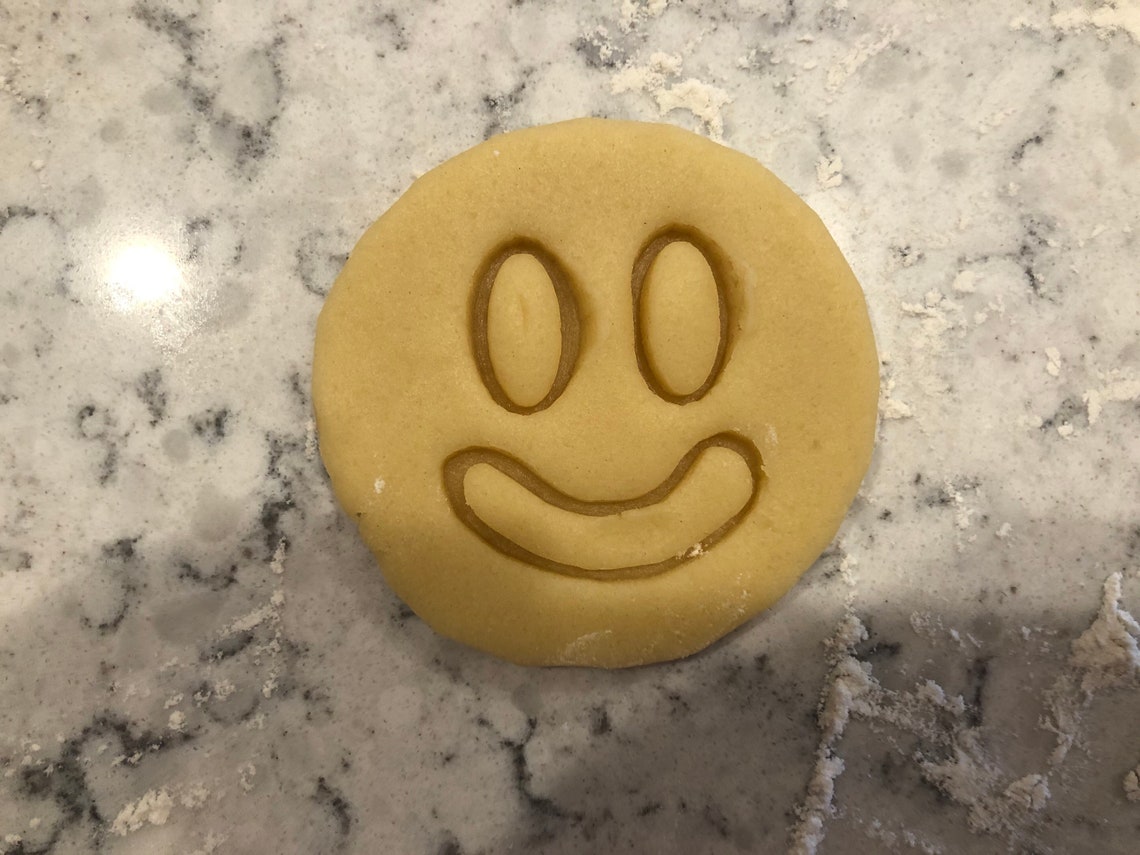 Smiley Face Cookie Cutter Etsy