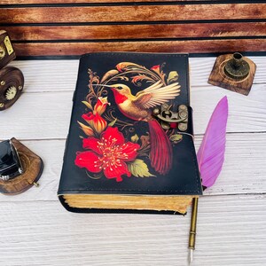 Kolibri Leder Journal Notizbuch personalisierte Gebetstagebuch für Frauen Geschenk für sie 400 Seiten Großes Schreiben Motivations Journal