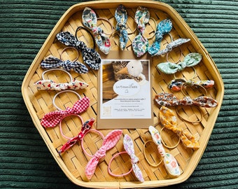 Liberty knot elastic/floral knot, liberty hair tie in cotton and poplin