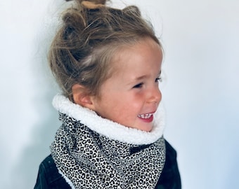 Cache cou enfant, snood hiver, tour de cou, polaire ski enfant