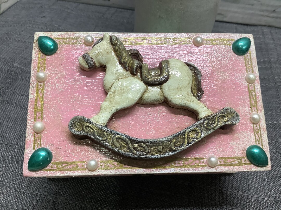 Box Rocking Horse Small Retro Rocking Horse Box - Etsy