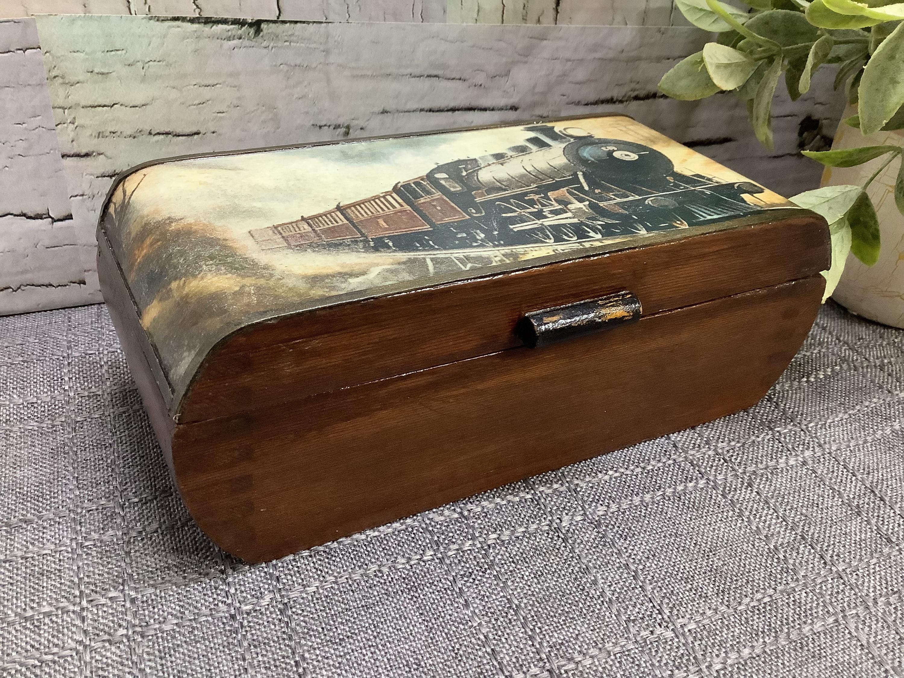 Antique Train Box - Etsy