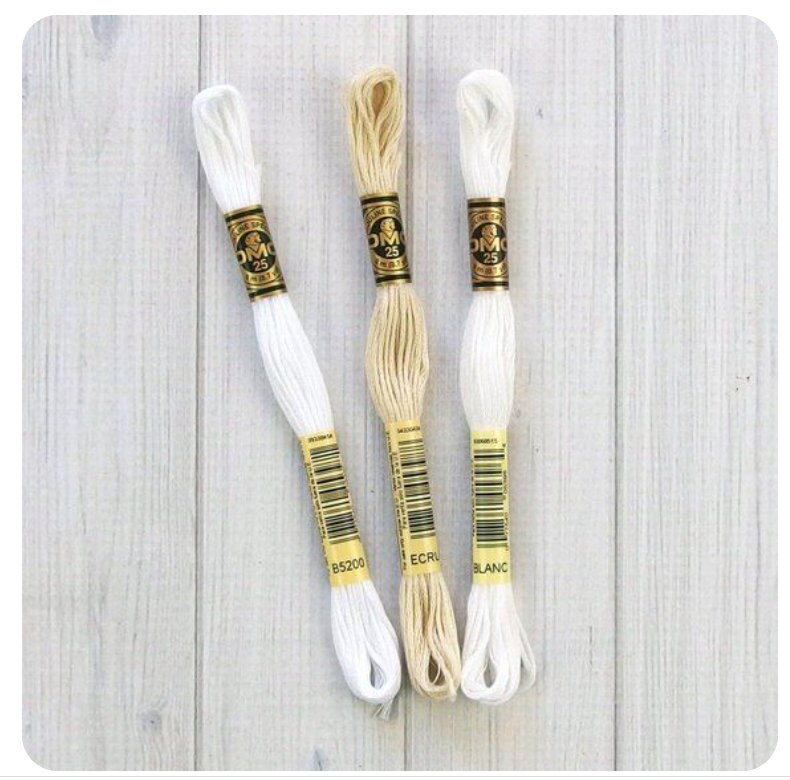 DMC Blanc Ecru B5200 Thread Floss DMc whites Embroidery Etsy