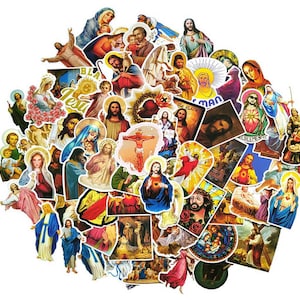 Adesivi di Gesù, confezione da 10 Casuale, gesù, Gesù, Maria, Religione, Cattolico, Studio della Bibbia, Adesivi