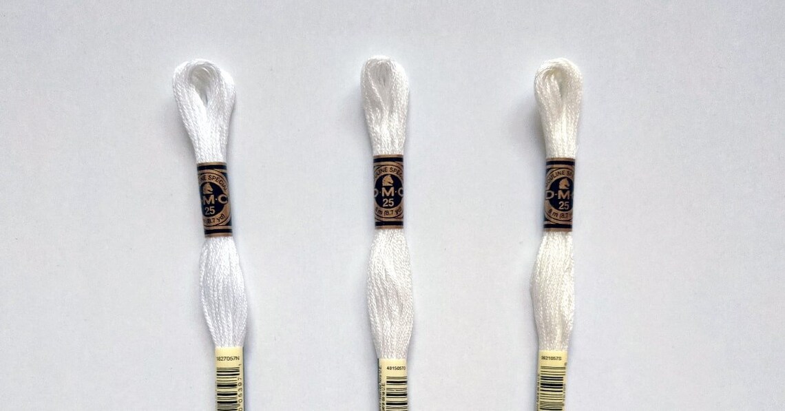 DMC Blanc Ecru B5200 Thread Floss DMc whites Embroidery Etsy