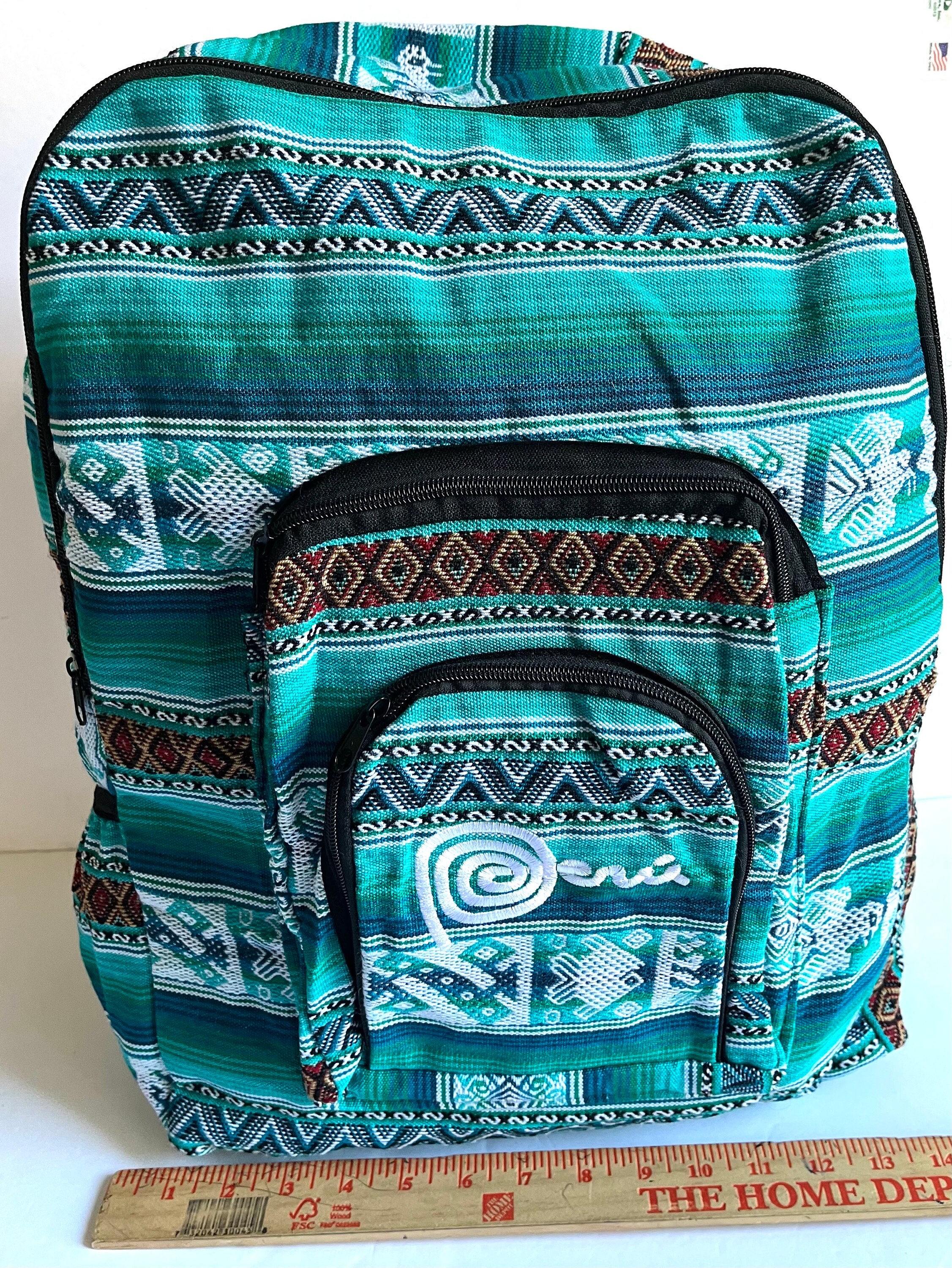 Backpack Handmade With Fabric Nazca Lines Designs From Peru 