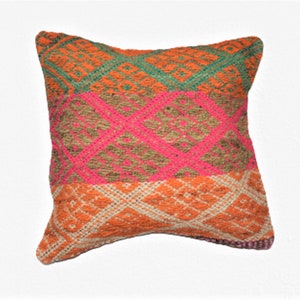 Peruvian Pillow Cover Handmade  Cuzco -  Peru - 17&quot; x 17 &quot; Item In USA
