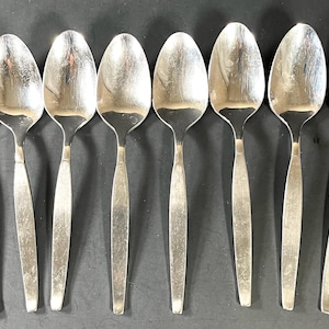 Lot 08 Tea Spoons Community Stainless & Oneida 18/8  USA flatware