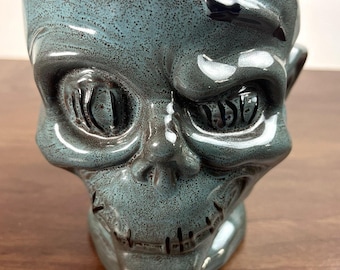 Trader Sam’s Enchanted Tiki Bar Mug Zombie Halloween 1st Edition Disney Shrunken Head Collectible Tiki Mug