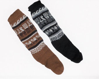 Two Pairs Peruvian Alpaca Socks -Super Warm