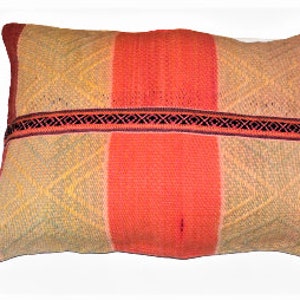 Peruvian Pillow Cover Handmade  Cuzco -  Peru - 25&quot; x 17 &quot; Item In USA