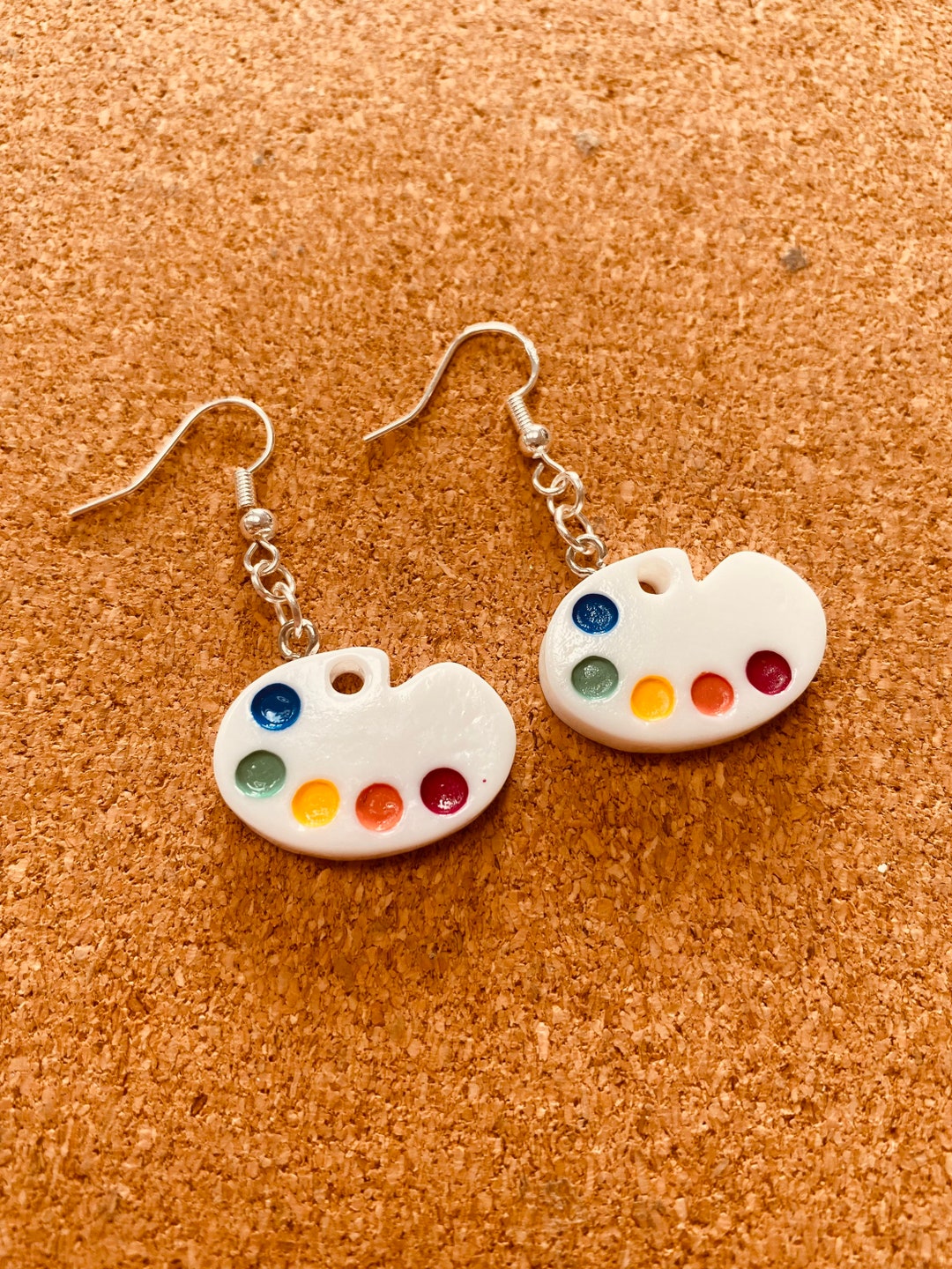 Painters Palette Earrings Nextgen Groove Nextgengroove Etsy