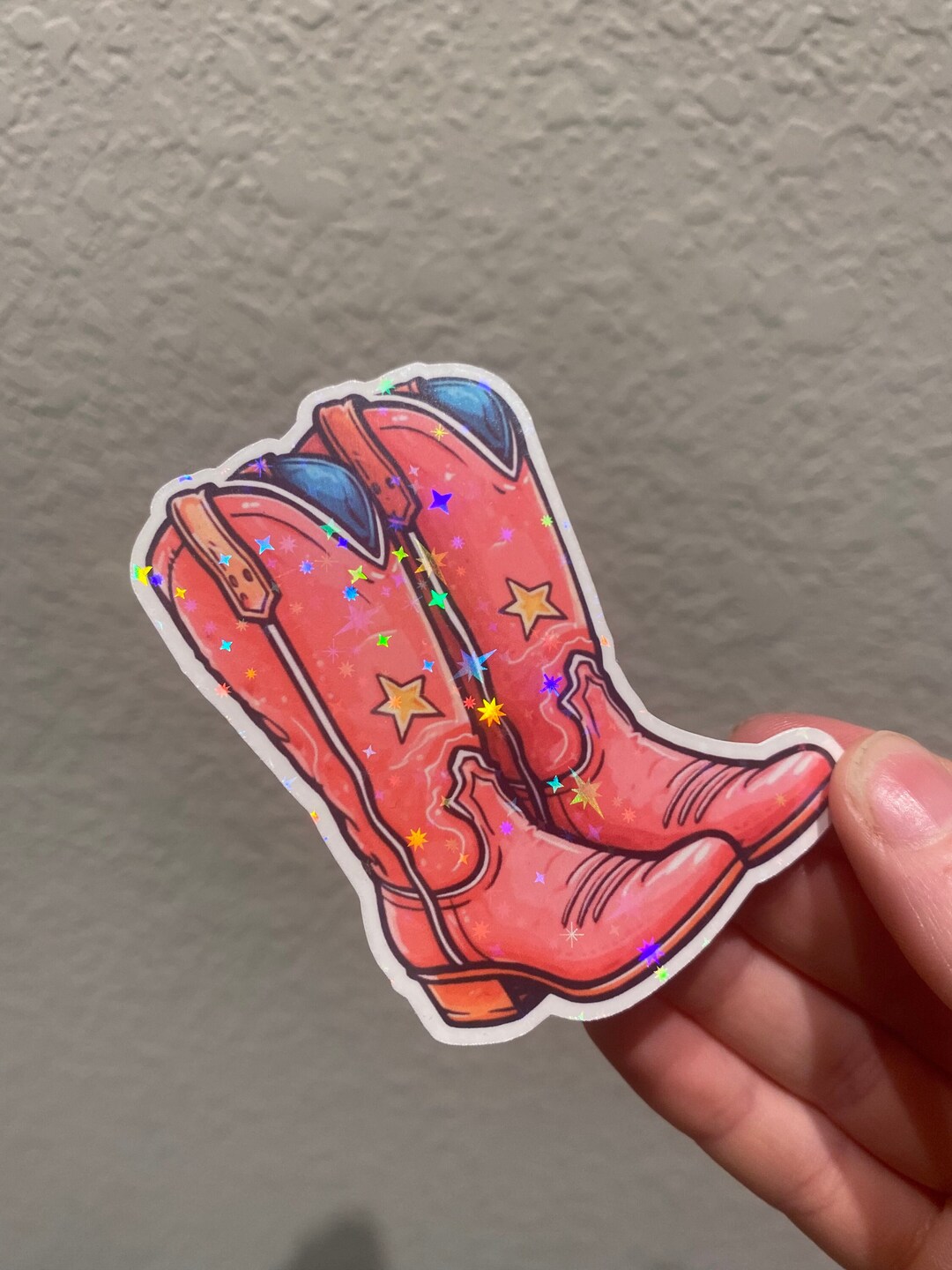 holographic cowboy boots