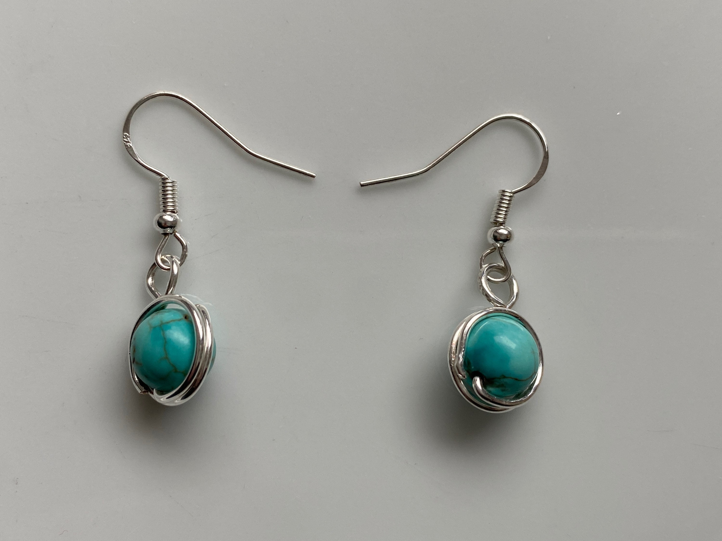 Silver and Turquoise Arrow Earrings main image 1