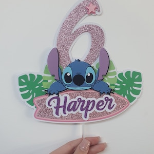 Personalised Stitch cake topper 3d