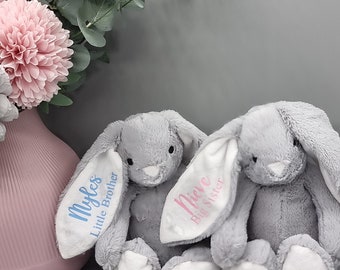 Personalized Cuddly Bunny Rabbit: New Baby Gift, Comforter
