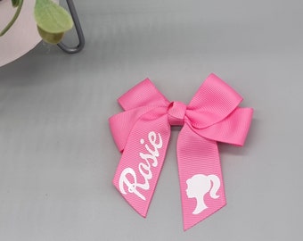 Personalised hair bow clips