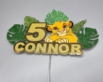 Lion King cake topper. Personalised.