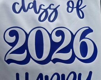 Personalised school leavers shirt. Class of 2026.
