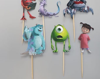 Monsters Inc cupcake toppers.