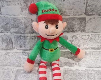 Personalised elf plush toy