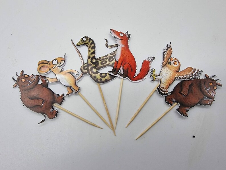 Gruffalo Cupcake Toppers. the Gruffalo. Birthday Cake Picks. Etsy UK
