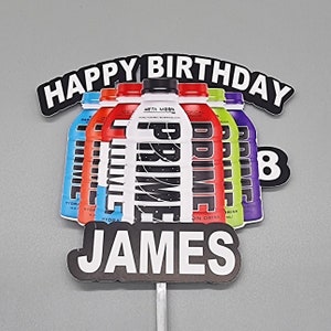 Prime hydration cake topper with stick image 2