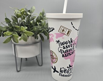 Travel Design Cold Cup: Insulated 22oz Tumbler