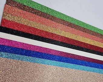 A4 Glitter Cardstock: 220GSM Low Shed Craft Paper