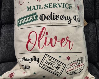 Personalized Christmas Mail Sack: Festive Gift Sack (70cmX50cm)