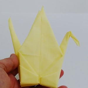 Origami Kraan, Stof (Geel)