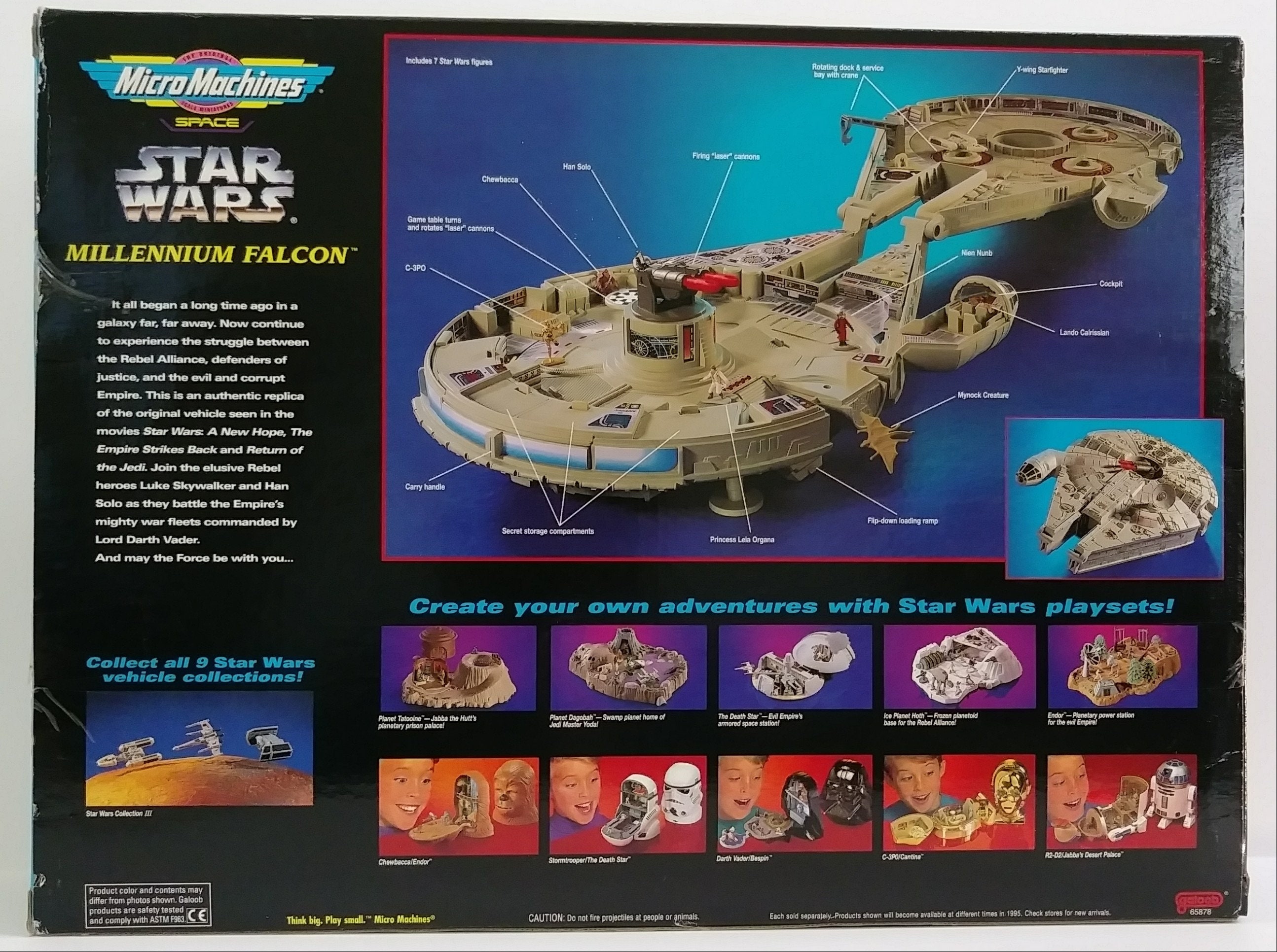 Star Wars Millennium Falcon Micro Machines Space 1995 - Etsy Star Wars Millennium Falcon Micro Machines Space 1995 - Etsy