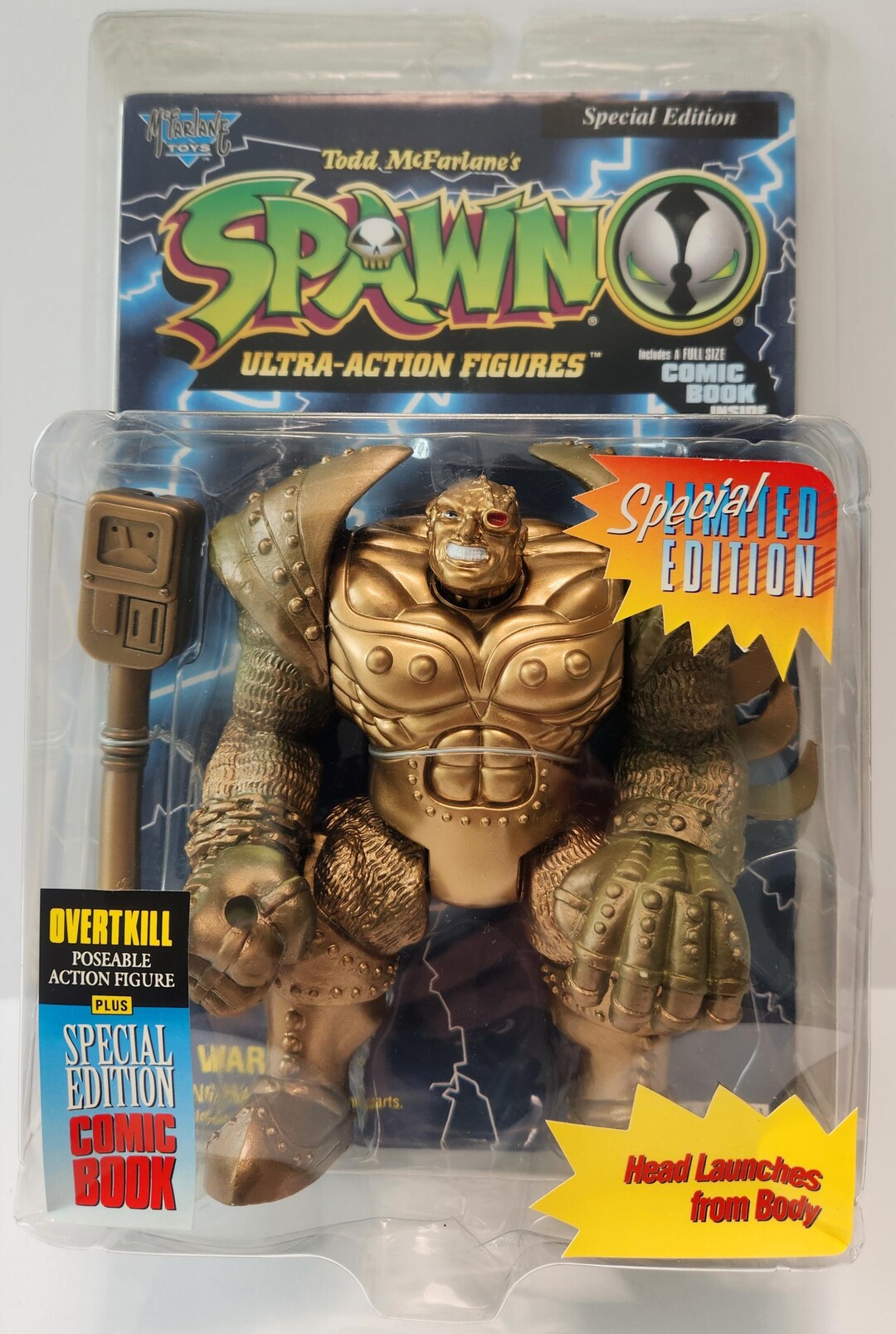 MINT! 1996 Spawn GOLD OVERTKILL Special Limited Edition With Special ...