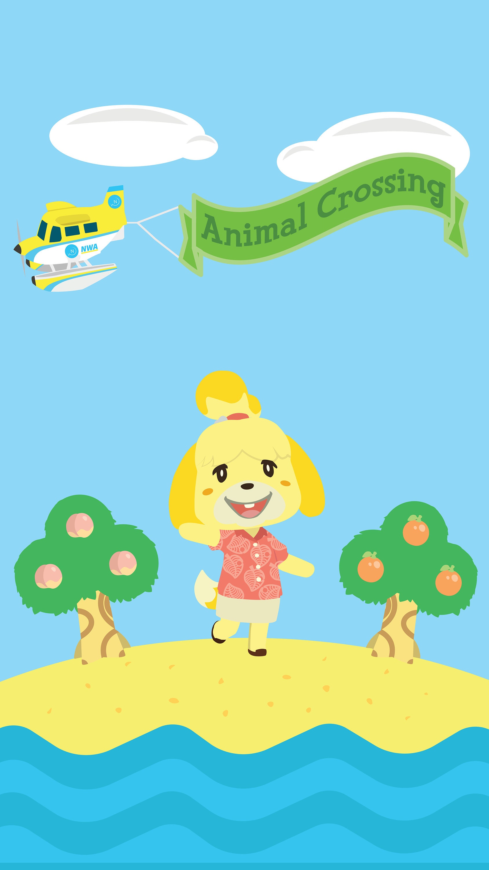 Animal Crossing Isabelle Phone Wallpaper - Etsy Australia