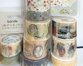 Assorted Washi Tapes Art Theme Made in Japan