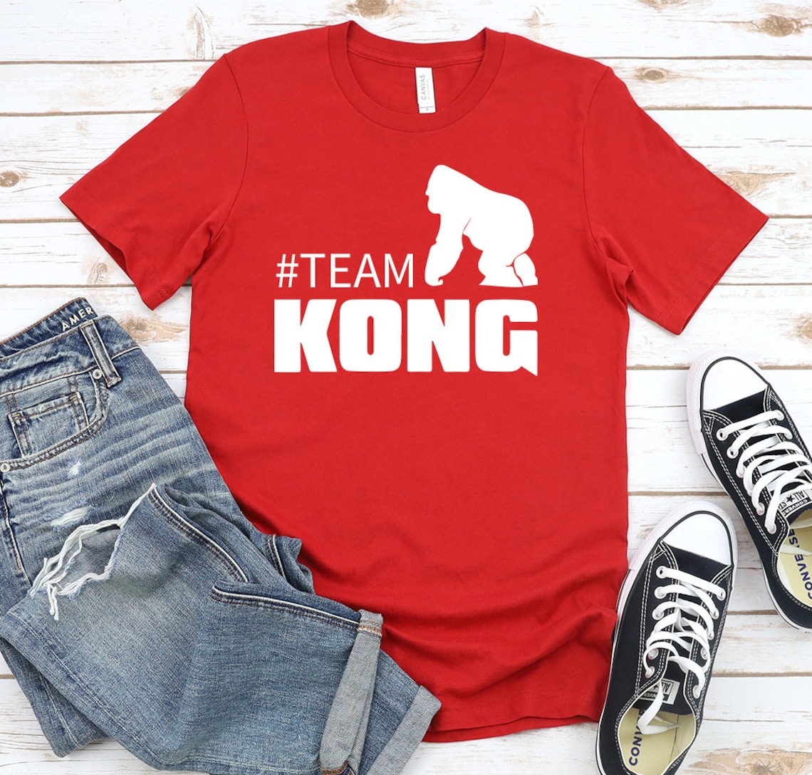 Team Kong TShirt Kong Shirt Godzilla VS Kong King Kong Etsy