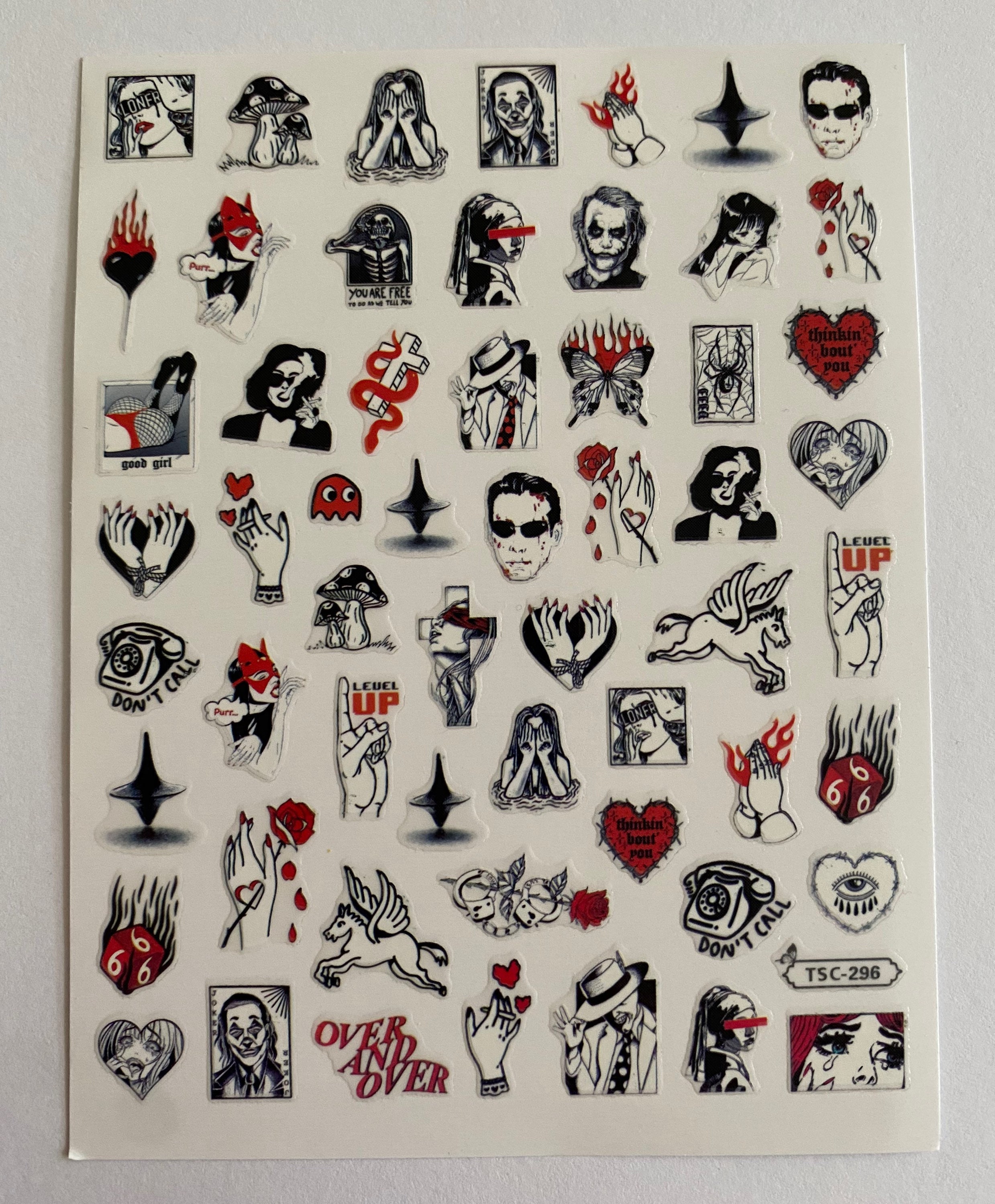 NEW Nail decals nail stickers Etsy