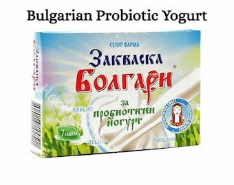 Joghurt-Starterkultur bulgarischer probiotischer Joghurt 7 Beutel für 21 Liter (Letzte Bestellungen)