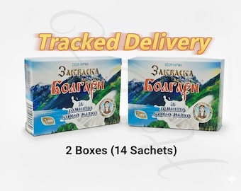 Bulgarian Yogurt Starter Culture: Natural Probiotic Homemade 7 Sachets (2 Boxes 14 sachets)
