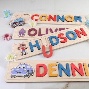1st Birthday Gift, Name Puzzle, Personalized Name Wood Puzzle, Handmade Toy, Boy Newborn Gift, Girl Baby Gift, Custom Name Puzzle Baby Gift