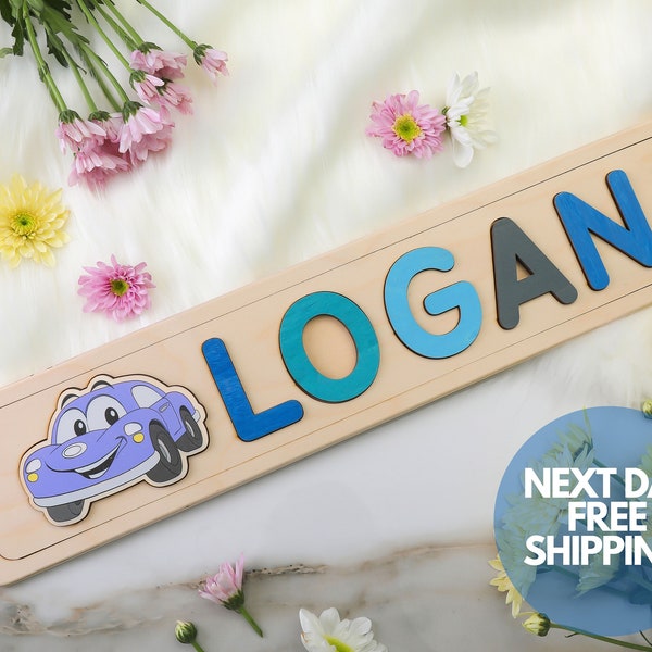 1st Birthday Gift Name Puzzle Personalized Personalized Name Wood Puzzle Handmade Toy Boy Newborn Girl Baby Gift Custom Name Baby Busy Board