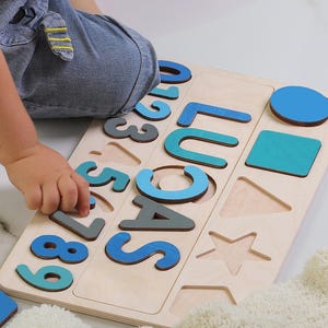 Personalized Wooden Name Puzzle 1st Baby Girl Boy Gift Birthday Toy for Toddler Kids Wooden Toys