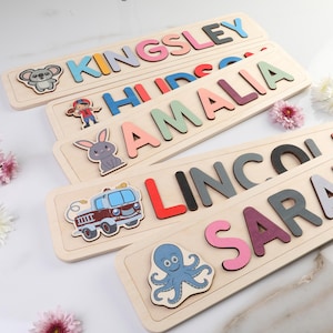 Christmas Gift For Baby Boy | Baby Shower Gift | 1st Birthday Gift | Personalized Baby Name Puzzle | Customized Toddler Name Puzzle