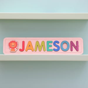 Wooden Name Puzzle by Playwood Name Puzzle | Toddler Toys | Baby Gifts | Gift for Kids | Christmas Present