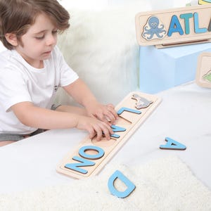First Birthday Gift | Personalized Baby Gift | Custom Baby Name Puzzle | Cute Gift For Babies | Montessori Baby Gift