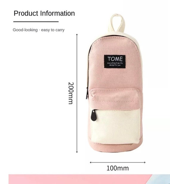 Backpack shaped pencil sale case