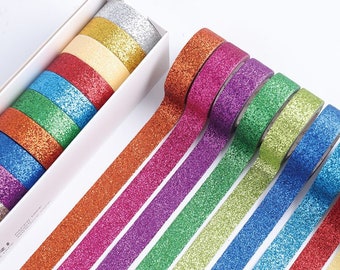 Glitter Washi Tape Set of 12 Rolls